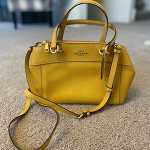 Yellow Crossbody Coach Purse